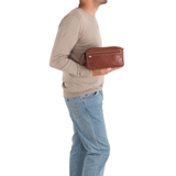 CLUTCH NAM MÀU ĐEN DA THẬT 915151-10 – GIANNI CONTI - SẢN XUẤT THỦ CÔNG TẠI ITALY