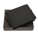 VÍ DA THẬT NAM MÀU ĐEN 917041-10 – GIANNI CONTI - SẢN XUẤT THỦ CÔNG TẠI ITALY