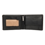 VÍ DA THẬT NAM MÀU ĐEN 917041-10 – GIANNI CONTI - SẢN XUẤT THỦ CÔNG TẠI ITALY