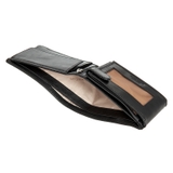 VÍ DA THẬT NAM MÀU ĐEN 917041-10 – GIANNI CONTI - SẢN XUẤT THỦ CÔNG TẠI ITALY