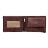 VÍ DA THẬT NAM MÀU NÂU ĐẬM 917041-28 – GIANNI CONTI - SẢN XUẤT THỦ CÔNG TẠI ITALY