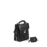 TÚI ĐEO CHÉO DA THẬT MÀU ĐEN 9402316-10 - GIANNI CONTI - SẢN XUẤT THỦ CÔNG TỪ ITALY