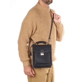 TÚI ĐEO CHÉO DA THẬT MÀU NÂU 9402316-20 - GIANNI CONTI - SẢN XUẤT THỦ CÔNG TỪ ITALY