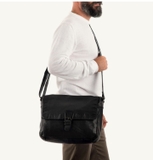 TÚI ĐEO CHÉO NAM DA THẬT - GIANNI CONTI - SẢN XUẤT TẠI ITALY