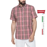 ÁO SƠ MI NAM CỘC TAY HỌA TIẾT KẺ Ô – CARRERA JEANS - NHẬP KHẨU CHÍNH HÃNG TỪ Ý