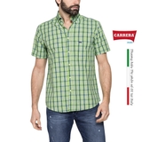 ÁO SƠ MI NAM CỘC TAY HỌA TIẾT KẺ Ô – CARRERA JEANS - NHẬP KHẨU CHÍNH HÃNG TỪ Ý