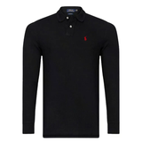 ÁO POLO SLIMFIT DÀI TAY NAM MÀU ĐEN RA4685834 - RALPH LAUREN - NHẬP KHẨU CHÍNH HÃNG TỪ CHLB ĐỨC