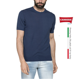 ÁO LEN MỎNG CỘC TAY NAM CỔ TRÒN VẢI COTTON CREPE - CARRERA JEANS - NHẬP KHẨU CHÍNH NGẠCH TỪ ITALIA