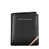 VÍ NAM DA THẬT MÀU ĐEN - TOMMY HILFIGER - NHẬP KHẨU CHÍNH HÃNG TỪ Ý