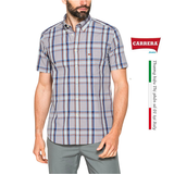 ÁO SƠ MI NAM CỘC TAY HỌA TIẾT KẺ CARO – CARRERA JEANS - NHẬP KHẨU CHÍNH NGẠCH TỪ Ý