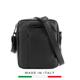 TÚI ĐEO CHÉO DA THẬT NAM MÀU ĐEN URBAN 1812283 - GIANNI CONTI - SẢN XUẤT THỦ CÔNG TỪ ITALY