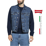 ÁO KHOÁC DENIM GILE NAM 420C1021R – CARRERA JEANS - NHẬP KHẨU CHÍNH NGẠCH TỪ Ý