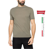 ÁO LEN MỎNG CỘC TAY NAM CỔ TRÒN VẢI COTTON CREPE - CARRERA JEANS - NHẬP KHẨU CHÍNH NGẠCH TỪ ITALIA