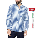 ÁO SƠ MI DÀI TAY NAM KẺ CARO 213A1230A – CARRERA JEANS - NHẬP KHẨU CHÍNH HÃNG TỪ Ý