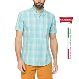 ÁO SƠ MI NAM CỘC TAY HỌA TIẾT KẺ CARO – CARRERA JEANS - NHẬP KHẨU CHÍNH NGẠCH TỪ Ý