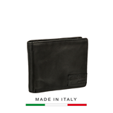 VÍ NAM MÀU ĐEN 4207220 - RAUL - Black – GIANNI CONTI - SẢN XUẤT THỦ CÔNG TỪ ITALY