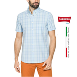 ÁO SƠ MI NAM CỘC TAY HỌA TIẾT KẺ CARO – CARRERA JEANS - NHẬP KHẨU CHÍNH NGẠCH TỪ Ý