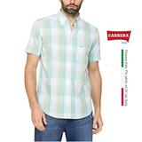 ÁO SƠ MI NAM CỘC TAY HỌA TIẾT KẺ CARO – CARRERA JEANS - NHẬP KHẨU CHÍNH NGẠCH TỪ Ý