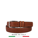 THẮT LƯNG DA NAM MÀU NÂU - GIANNI CONTI - SẢN XUẤT THỦ CÔNG TỪ ITALIA