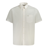 ÁO SƠ MI NAM CỘC TAY CLASSIC FIT MÀU TRẮNG - GUESS JEANS - NHẬP KHẨU CHÍNH HÃNG TỪ Ý