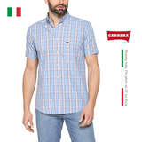 ÁO SƠ MI NAM CỘC TAY HỌA TIẾT KẺ CARO – CARRERA JEANS - NHẬP KHẨU CHÍNH NGẠCH TỪ Ý