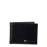 VÍ NAM DA THẬT MÀU ĐEN 31TL22X060-001 - TOMMY HILFIGER - NHẬP KHẨU CHÍNH HÃNG TỪ MỸ