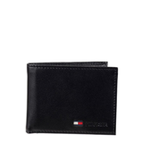 VÍ NAM DA THẬT MÀU ĐEN 31TL22X060-001 - TOMMY HILFIGER - NHẬP KHẨU CHÍNH HÃNG TỪ MỸ