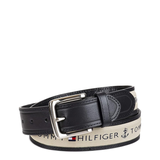 THẮT LƯNG DA NAM MÀU ĐEN - TOMMY HILFIGER - NHẬP KHẨU TRỰC TIẾP TỪ MỸ