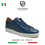 GIÀY SNEAKER DA THẬT NAM (2999 Nappa Blu) - VALDORO - SẢN XUẤT TẠI ITALY