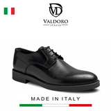 GIÀY TÂY DA THẬT NAM CÔNG SỞ (600 Vitello Nero) - VALDORO - SẢN XUẤT TẠI ITALY