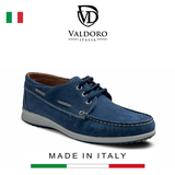GIÀY LƯỜI DA THẬT NAM (09 Nabuk Jeans) - VALDORO - SẢN XUẤT TẠI ITALY