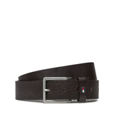 THẮT LƯNG DA NAM MÀU NÂU AM0AM12048-0HD - TOMMY HILFIGER - NHẬP KHẨU CHÍNH HÃNG TỪ Ý
