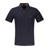 ÁO POLO NAM CỘC TAY SLIM FIT MÀU XANH THAN - BOSS - NHẬP KHẨU CHÍNH HÃNG TỪ ITALIA