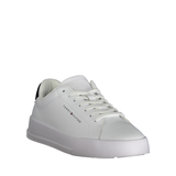 GIÀY SNEAKER NAM MÀU TRẮNG - TOMMY HILFIGER - NHẬP KHẨU CHÍNH HÃNG TỪ Ý