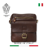 TÚI ĐEO CHÉO DA VACCHETTA CAO CẤP 920-COFFEE -  MEDICI OF FLORENCE - SẢN XUẤT THỦ CÔNG TẠI ITALY