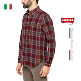 ÁO SƠ MI NAM VẢI FLANNEL COTTON NHẸ 213B1220A – CARRERA JEANS - NHẬP KHẨU CHÍNH NGẠCH TỪ Ý