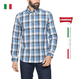 ÁO SƠ MI DÀI TAY NAM KẺ CARO 213A1230A – CARRERA JEANS - NHẬP KHẨU CHÍNH NGẠCH TỪ Ý