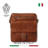 TÚI ĐEO CHÉO DA VACCHETTA CAO CẤP 920-COGNAC -  MEDICI OF FLORENCE - SẢN XUẤT THỦ CÔNG TẠI ITALY
