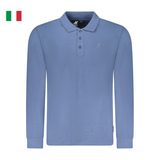 ÁO POLO DÀI TAY NAM MÀU XANH - U.S. GRAND POLO - NHẬP KHẨU CHÍNH HÃNG TỪ Ý