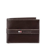 VÍ NAM DA THẬT MÀU NÂU ĐẬM - TOMMY HILFIGER - NHẬP KHẨU CHÍNH HÃNG TỪ MỸ