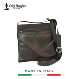 TÚI ĐEO CHÉO MÀU NÂU SẪM 069789TM - 89Tm – OLD ANGLER - SẢN XUẤT THỦ CÔNG TỪ ITALY