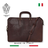 TÚI ĐỰNG LAPTOP DA VACHETTA CAO CẤP 083-COFFEE -  MEDICI OF FLORENCE - SẢN XUẤT THỦ CÔNG TẠI ITALIA
