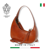 TÚI XÁCH NỮ DA THẬT VACHETTA CAO CẤP MÀU CARAMEL 1490 - MEDICI OF FLORENCE - SẢN XUẤT THỦ CÔNG TẠI ITALIA