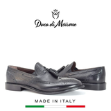 GIÀY LƯỜI DA NAM (DA THẬT) - DUCA DI MORRONE - SẢN XUẤT TẠI ITALY