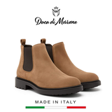 GIÀY BOOTS DA LỘN NAM (DA THẬT) MÀU BE - DUCA DI MORRONE - SẢN XUẤT TẠI ITALY
