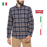 ÁO SƠ MI NAM VẢI DẠ FLANNEL COTTON 213B1220A – CARRERA JEANS - NHẬP KHẨU CHÍNH NGẠCH TỪ Ý