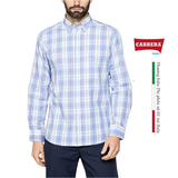 ÁO SƠ MI DÀI TAY NAM KẺ CARO 213A1230A – CARRERA JEANS - NHẬP KHẨU CHÍNH NGẠCH TỪ Ý