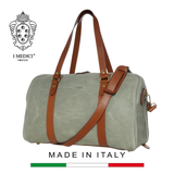 TÚI DU LỊCH DA BÊ MỀM CAO CẤP 1001/2 DL -  MEDICI OF FLORENCE - SẢN XUẤT THỦ CÔNG TẠI ITALIA