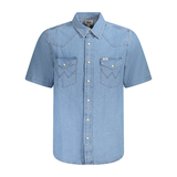 ÁO SƠ MI DENIM NAM CỘC TAY – WRANGLER - NHẬP KHẨU CHÍNH HÃNG TỪ Ý