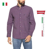ÁO SƠ MI DÀI TAY NAM KẺ CARO 213A1230A – CARRERA JEANS - NHẬP KHẨU CHÍNH NGẠCH TỪ Ý